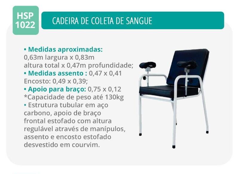 Cadeira para Coleta de Sangue