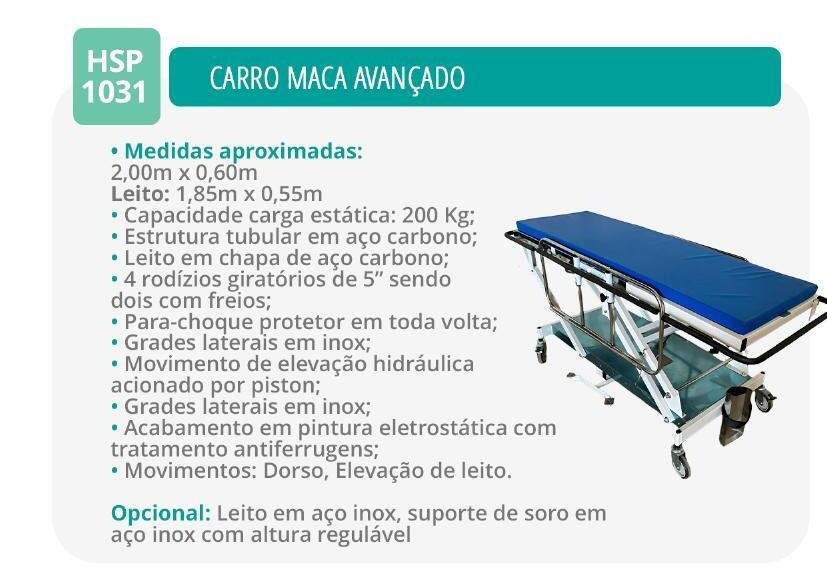 Maca com Elevacao Hidraulica